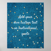 引用文ポスタカスタムーの作成 – 金ゴールドスター ポスター (正面)