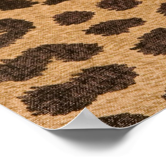引用文ポスタカスタムーの作成 – Leopard Print ポスター (角)