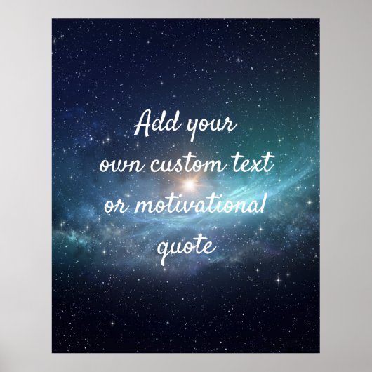 引用文ポスタカスタムーの作成 – Night Sky ポスター (正面)