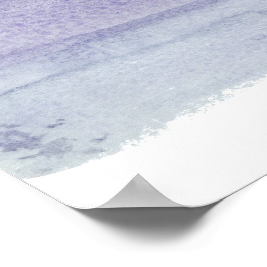 引用文ポスタカスタムーを作成する – 紫色の水色 ポスター (角)