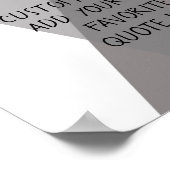 引用文ポスターの灰色と白の抽象芸術を追加 ポスター (角)