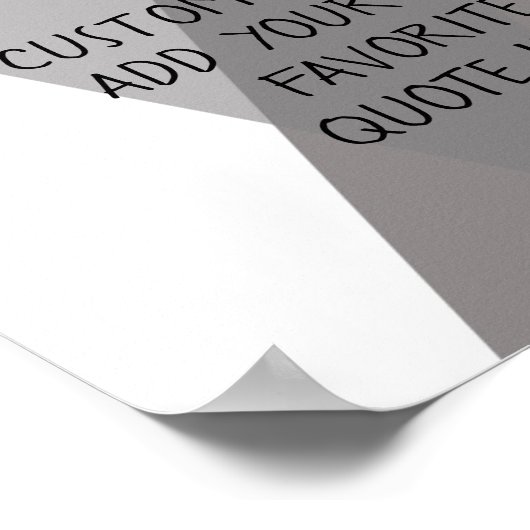 引用文ポスターの灰色と白の抽象芸術を追加 ポスター (角)