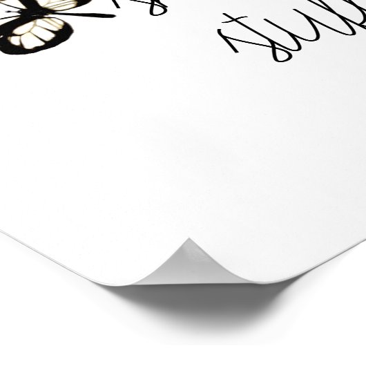 引用文ポスターは決して小さな物を汗をかかない ポスター (角)