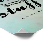 引用文ポスターは決して汗を小さな物文字 ポスター (角)