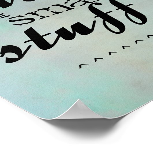 引用文ポスターは決して汗を小さな物文字 ポスター (角)