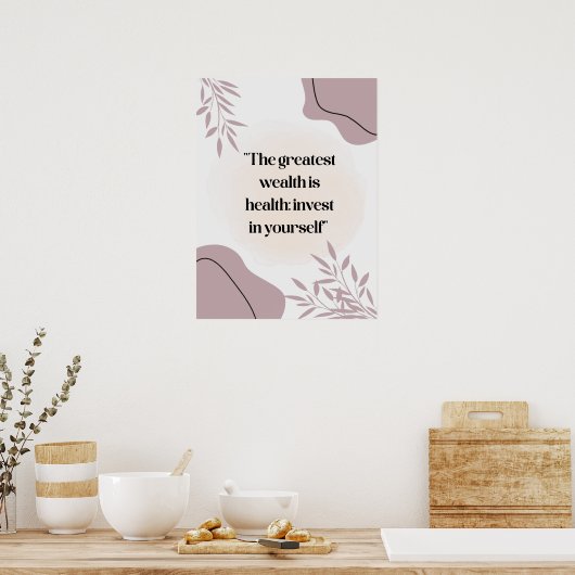 引用文ポスター病院用,医療センター ポスター (キッチン)