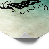 引用文ポスター粗末なシックなスタイル良い雰囲気のみ ポスター (角)