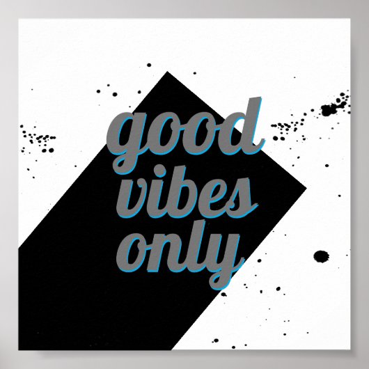 引用文ポスター良い雰囲気のみモダンはっきりした ポスター (正面)