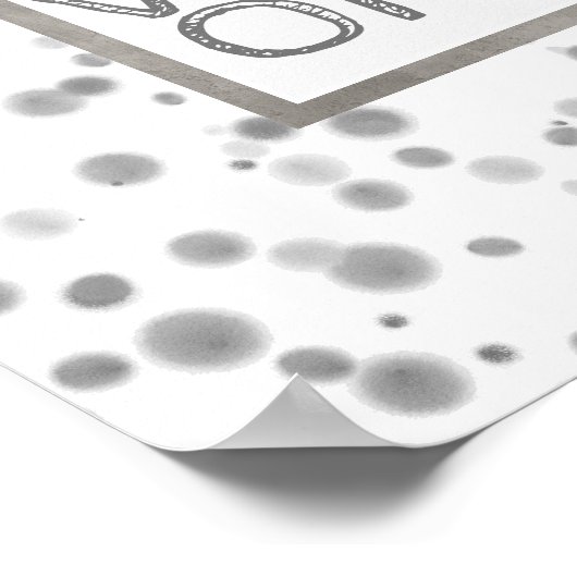 引用文ポスター良い雰囲気のみ抽象デザイン ポスター (角)