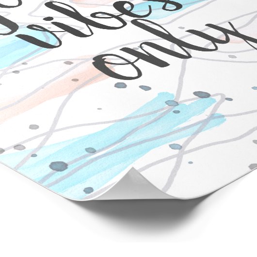 引用文ポスター良い雰囲気のみ抽象デザイン ポスター (角)