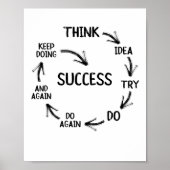 引用文マインドやる気を起こさせるメンターのコーチ先生 ポスター (正面)