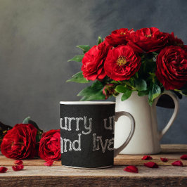 引用文ミニマル灰白質 コーヒーマグカップ