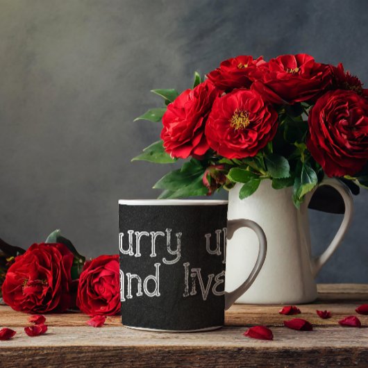 引用文ミニマル灰白質 コーヒーマグカップ