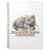 引用文ユーモアのある猫好き ノートブック (正面)