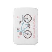 引用文ライフは美しいライドサイクリング浴槽 バスマット (正面縦)