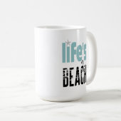 引用文ライフAビーチ コーヒーマグカップ (正面右)