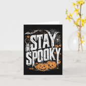 引用文不気味ハロウィンドリンクコーヒーアパおもしろいレル カード (黄色い花)
