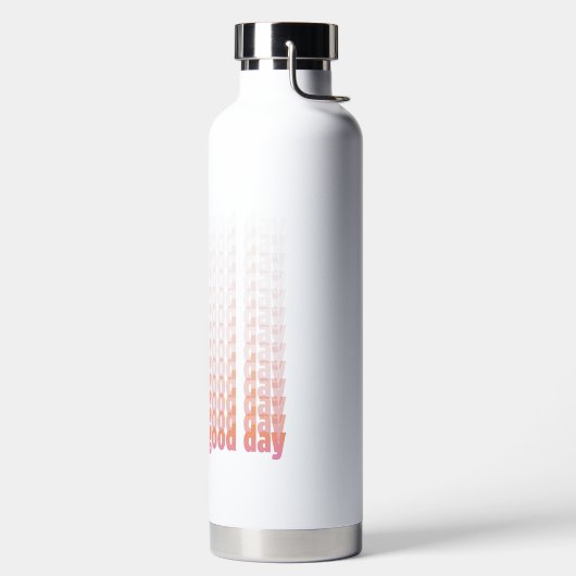 引用文今日は良い日の桃とピンク ウォーターボトル (左面)