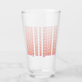 引用文今日は良い日の桃とピンク タンブラーグラス (正面)