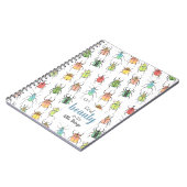 引用文付きカブトムシ模様 ノートブック (左側)