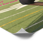 引用文付きカーリーハーマンサッカーポスター ポスター (角)