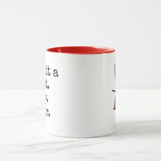 引用文付きスティックフィギュア女 マグカップ (中央)