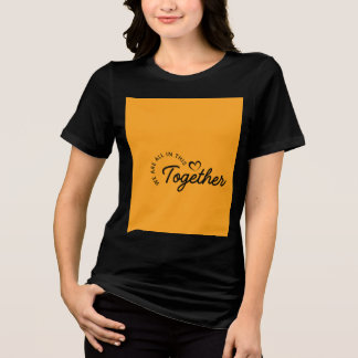 引用文付きハーフスリーブTシャツ トライブレンドTシャツ