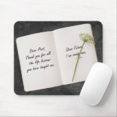 引用文付きブックを開感動的く マウスパッド (マウス)