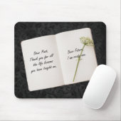 引用文付きブックを開感動的く マウスパッド (マウス)