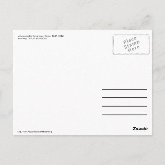 引用文付きポストカード ポストカード (裏面)