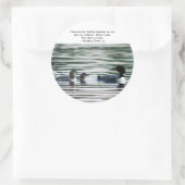 引用文付きルーンステッカー ラウンドシール (バッグ)