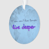 引用文付き世界地図 オーナメント (正面)