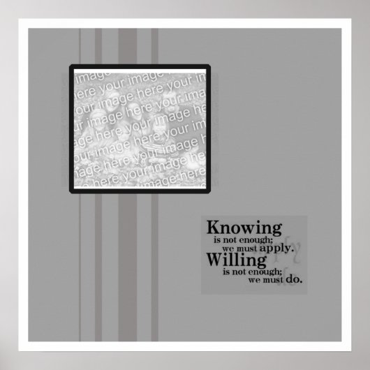 引用文付き卒業者オートグラフポスター ポスター (正面)