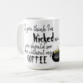 引用文付き魔女 コーヒーマグカップ (正面左)