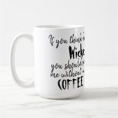 引用文付き魔女 コーヒーマグカップ (左)