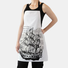 引用文付ボート エプロン