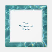 引用文写真のやる気を起こさせる作成 マグネット (正面)