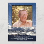 引用文写真サンセット雲の線の葬儀 プログラム (正面)