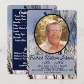 引用文写真松の木の森の背景記念P プログラム (正面/裏面)