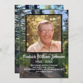 引用文写真松林背景葬儀 プログラム (正面/裏面)