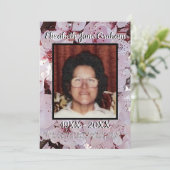 引用文写真梅花背景葬儀 プログラム (スタンド正面)