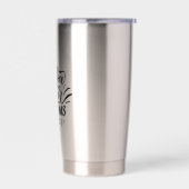 引用文前向きスクリプトタイポグラフィ文字ウォーターボトル 保温保冷タンブラー (左面)