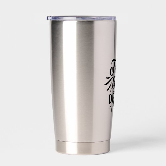 引用文前向きスクリプトタイポグラフィ文字ウォーターボトル 保温保冷タンブラー (右面)