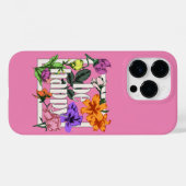 引用文前向きベハッピーアンドガーデンフラワー Case-Mate iPhoneケース (裏面 (横))