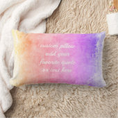 引用文動揺して絵を描デザイン紫を追加 ランバークッション (ブランケット)