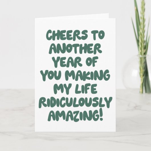 引用文妻おもしろい夫ラブロマンチックことわざ カード (正面)