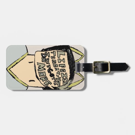 引用文寿命が短い ラゲッジタグ (正面横)