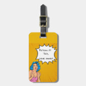 引用文愛好家が編集可能 ラゲッジタグ (正面縦)