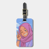 引用文愛好家が編集可能 ラゲッジタグ (正面縦)