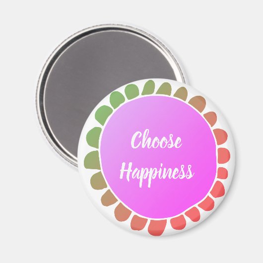 引用文感動的が幸せを選択 マグネット (正面/裏面)